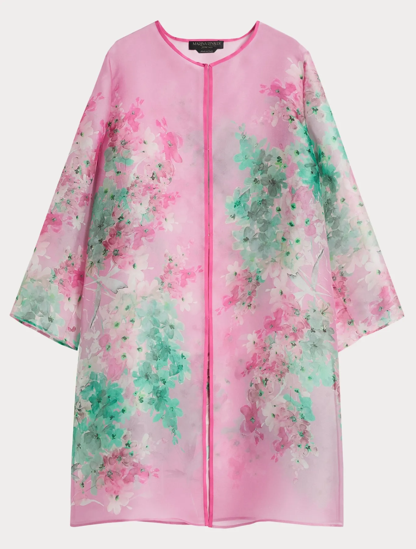 Marina Rinaldi Giacche | Cappotti & Trench*Spolverino in organza di seta ROSA