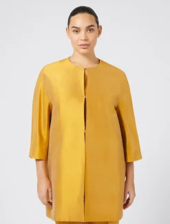 Marina Rinaldi Giacche | Cappotti & Trench*Spolverino in shantung di seta ORO