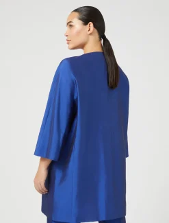 Marina Rinaldi Giacche | Cappotti & Trench*Spolverino in shantung di seta VIOLA