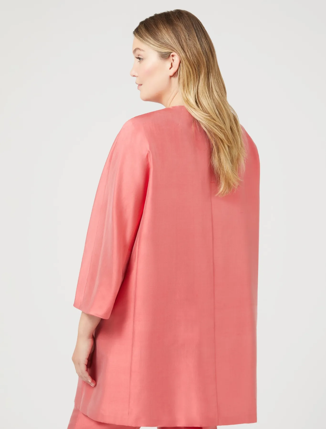 Marina Rinaldi Giacche | Cappotti & Trench*Spolverino in shantung di seta ROSSO