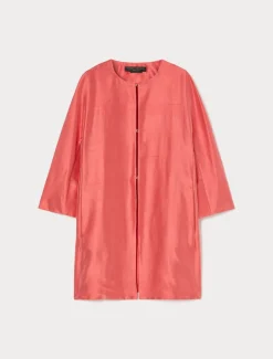 Marina Rinaldi Giacche | Cappotti & Trench*Spolverino in shantung di seta ROSSO