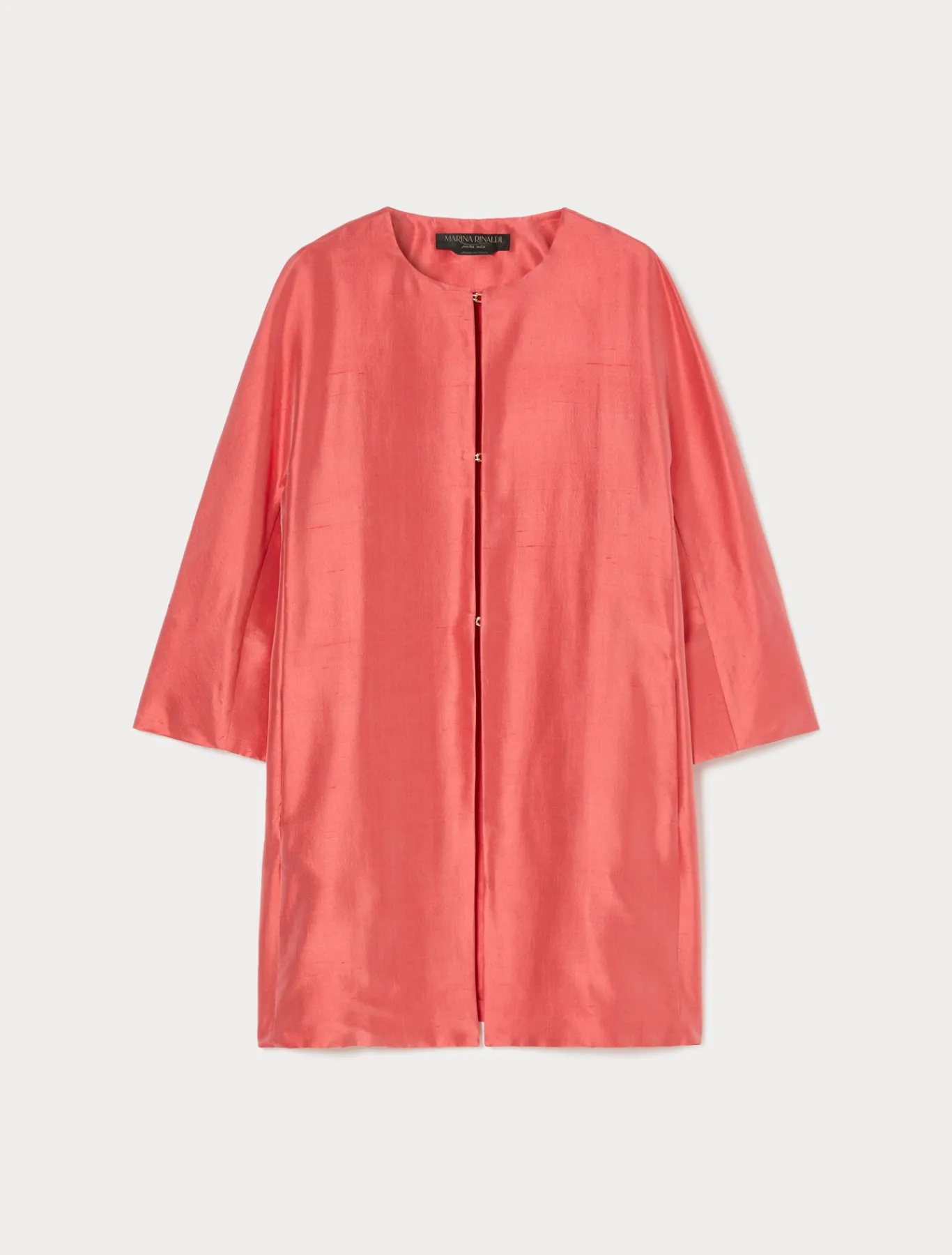 Marina Rinaldi Giacche | Cappotti & Trench*Spolverino in shantung di seta ROSSO