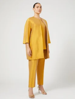 Marina Rinaldi Giacche | Cappotti & Trench*Spolverino in shantung di seta ORO