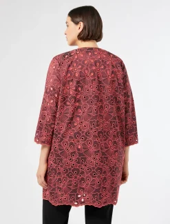 Marina Rinaldi Giacche | Cappotti & Trench*Spolverino in taffetà ricamato CORALLO