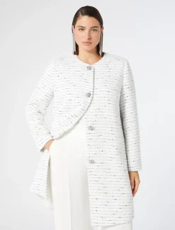 Marina Rinaldi Giacche | Collezione Elegante*Spolverino in tinto filo BIANCO