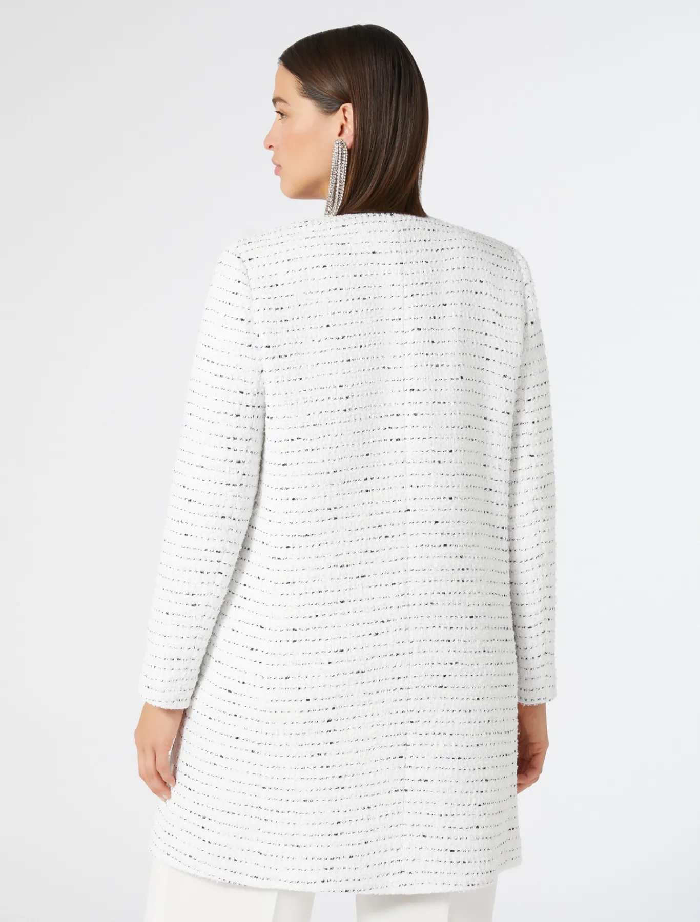 Marina Rinaldi Giacche | Collezione Elegante*Spolverino in tinto filo BIANCO