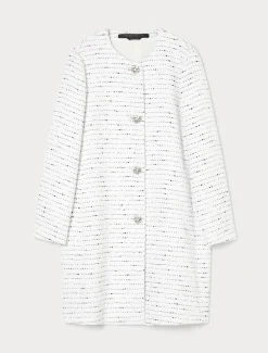 Marina Rinaldi Giacche | Collezione Elegante*Spolverino in tinto filo BIANCO