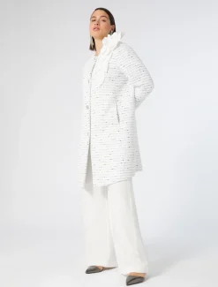 Marina Rinaldi Giacche | Collezione Elegante*Spolverino in tinto filo BIANCO
