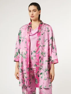 Marina Rinaldi Giacche | Collezione Elegante*Spolverino in twill di seta ROSA