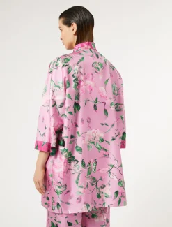 Marina Rinaldi Giacche | Collezione Elegante*Spolverino in twill di seta ROSA