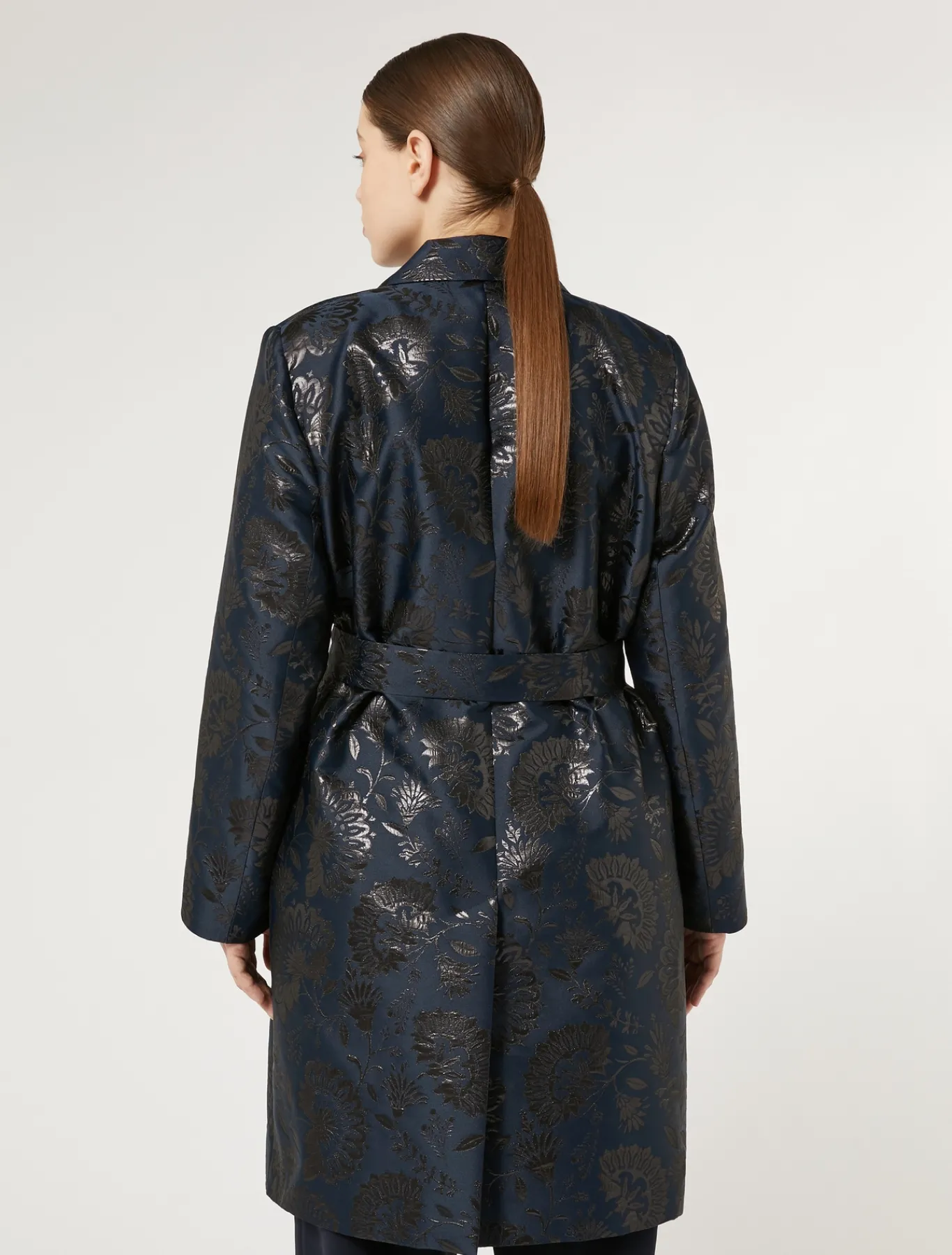 Marina Rinaldi Giacche | Cappotti & Trench*Spolverino jacquard BLUNOTTE