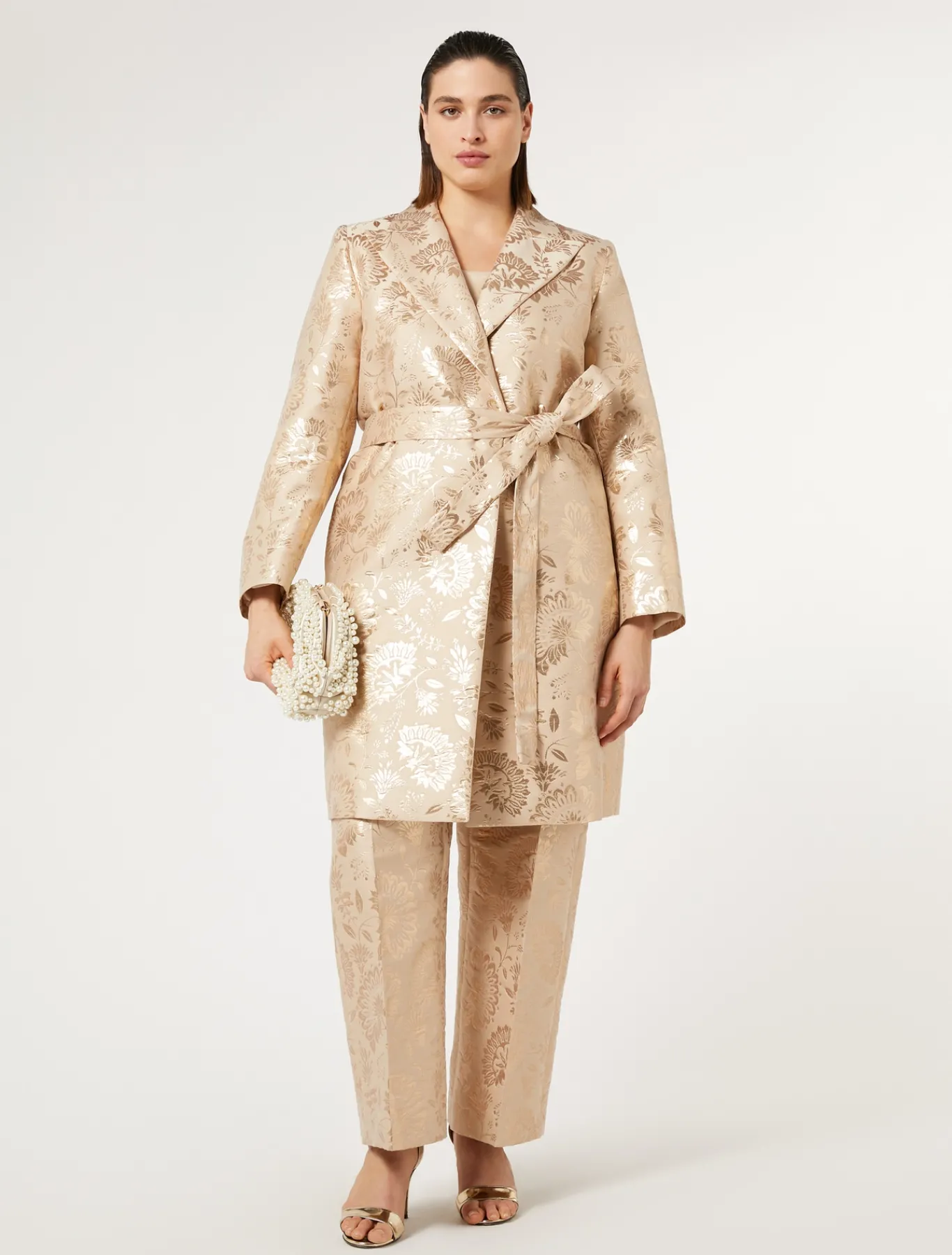 Marina Rinaldi Giacche | Cappotti & Trench*Spolverino jacquard MIELE