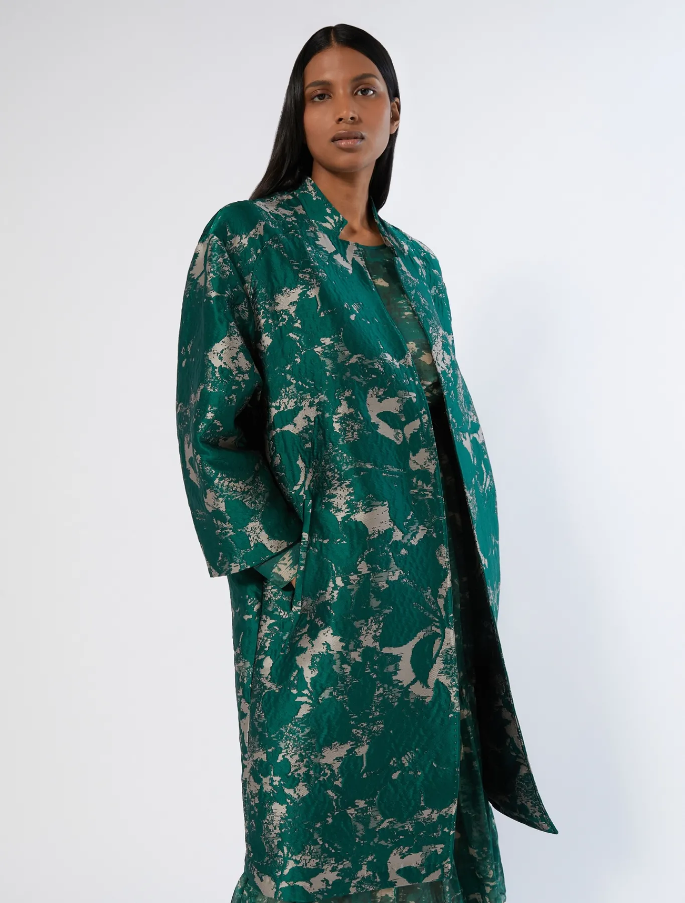 Marina Rinaldi Cappotti & Trench | Cappotti & Trench*Spolverino jacquard NUDO