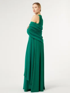 Marina Rinaldi Marina Rinaldi By Zuhair Murad*Stola in georgette di seta VERDE
