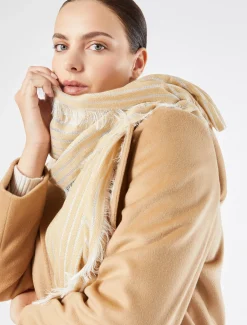 Marina Rinaldi Accessori | Accessori*Stola in tessuto gessato CAMMELLO