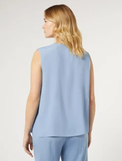 Marina Rinaldi Bluse | Camicie & Bluse*Top in acetato e seta AZZURRO