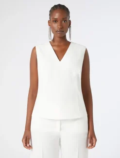 Marina Rinaldi Bluse | Camicie & Bluse*Top in cady triacetato BIANCO