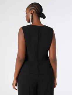 Marina Rinaldi Bluse | Camicie & Bluse*Top in cady triacetato NERO