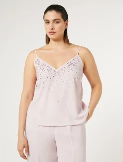Marina Rinaldi Accessori | Collezione Elegante*Top in crêpe de Chine ROSA
