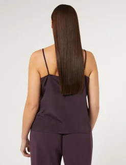 Marina Rinaldi Accessori | Top & T-Shirt*Top in crêpe de Chine BORDEAUX