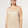 Marina Rinaldi Bluse | Camicie & Bluse*Top in crêpe envers satin MIELE