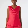 Marina Rinaldi Bluse | Camicie & Bluse*Top in crêpe envers satin FUXIA