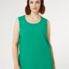 Marina Rinaldi Bluse | Collezione Elegante*Top in crêpe envers satin VERDEBANDIERA