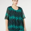 Marina Rinaldi Bluse | Selezione Elegante*Top in georgette BLUMARINO