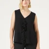 Marina Rinaldi Bluse | Camicie & Bluse*Top in georgette NERO