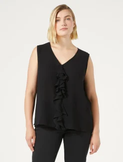 Marina Rinaldi Bluse | Camicie & Bluse*Top in georgette NERO