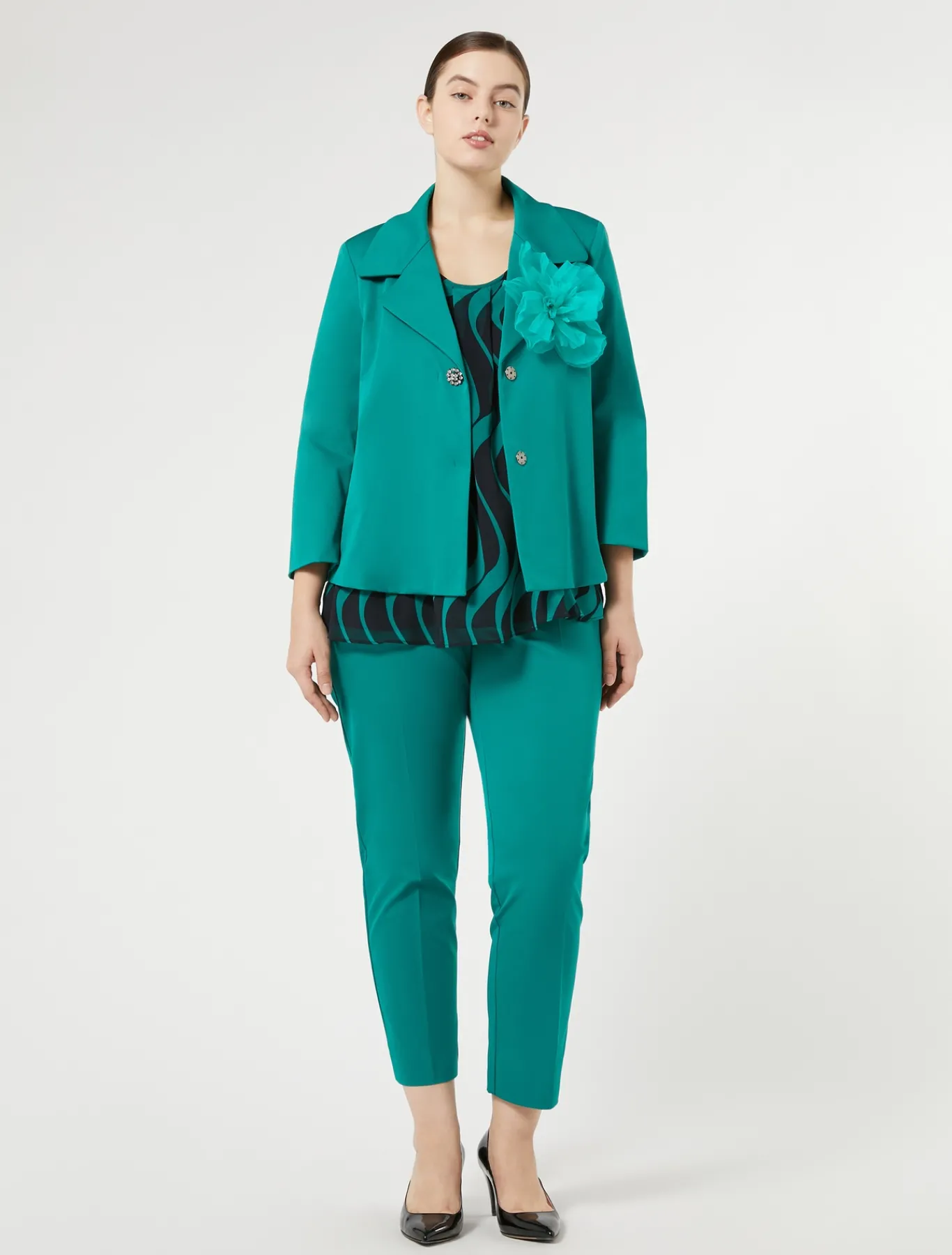 Marina Rinaldi Bluse | Selezione Elegante*Top in georgette BLUMARINO