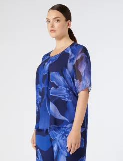 Marina Rinaldi Bluse | Camicie & Bluse*Top in georgette stampata BLUNOTTE
