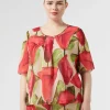 Marina Rinaldi Bluse | Selezione Elegante*Top in georgette stampata ROSA