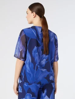 Marina Rinaldi Bluse | Camicie & Bluse*Top in georgette stampata BLUNOTTE