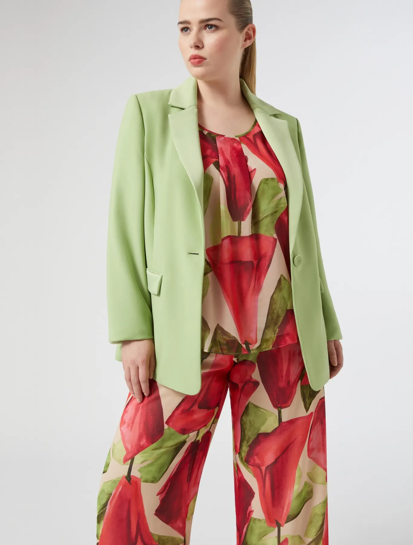 Marina Rinaldi Bluse | Selezione Elegante*Top in georgette stampata ROSA