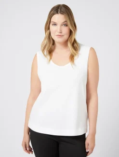 Marina Rinaldi Top & T-Shirt | Top & T-Shirt*Top in jersey BIANCOOTTICO