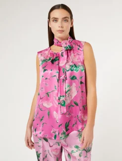 Marina Rinaldi Bluse | Camicie & Bluse*Top in satin ROSA