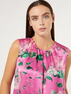 Marina Rinaldi Bluse | Camicie & Bluse*Top in satin ROSA