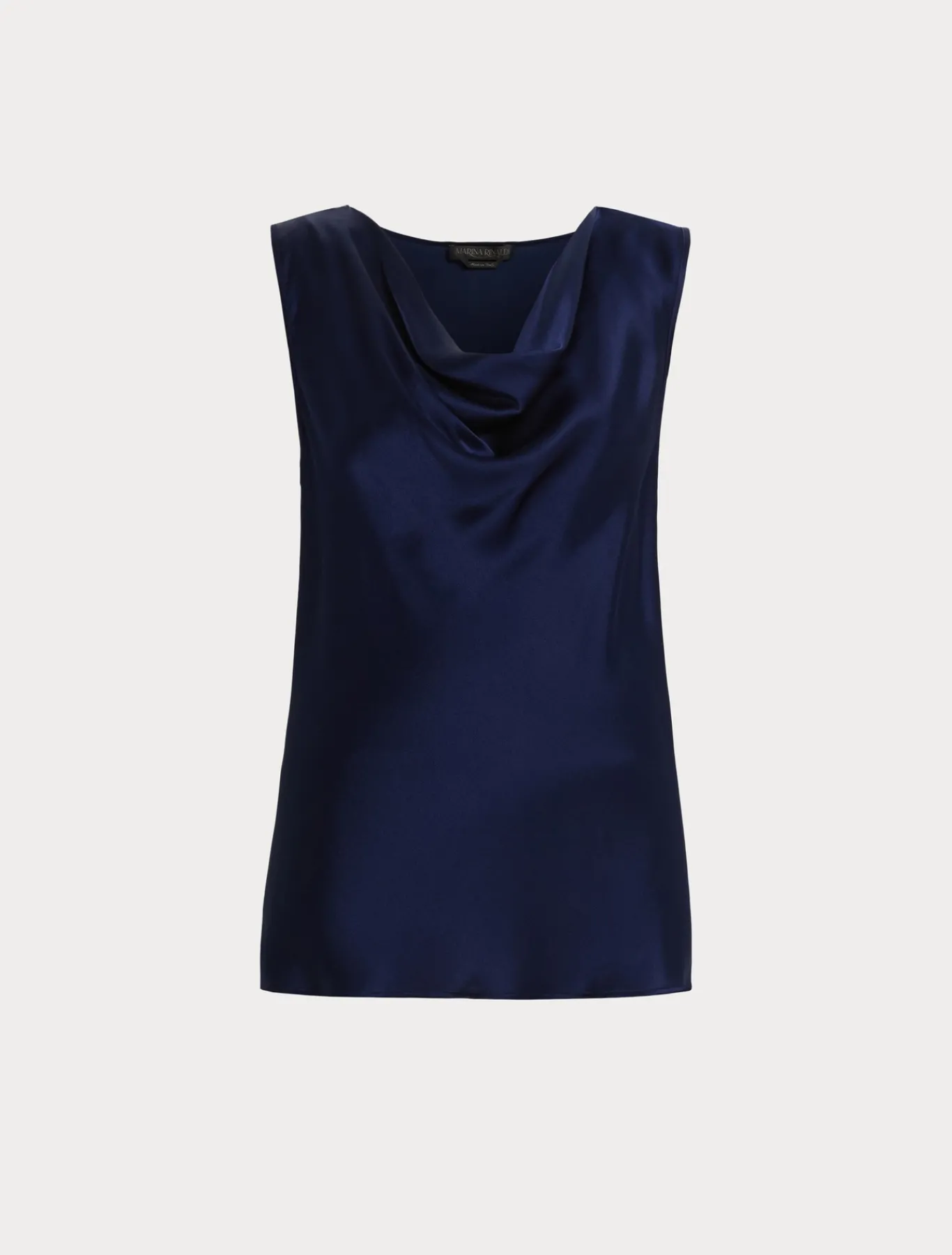 Marina Rinaldi Bluse | Camicie & Bluse*Top in satin con drappeggio INCHIOSTRO