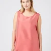Marina Rinaldi Top & T-Shirt | Bluse*Top in shantung leggero ROSSO