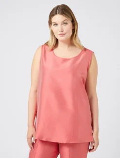 Marina Rinaldi Top & T-Shirt | Bluse*Top in shantung leggero ROSSO