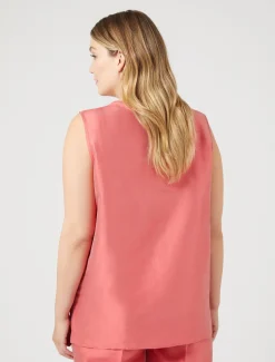 Marina Rinaldi Top & T-Shirt | Bluse*Top in shantung leggero ROSSO