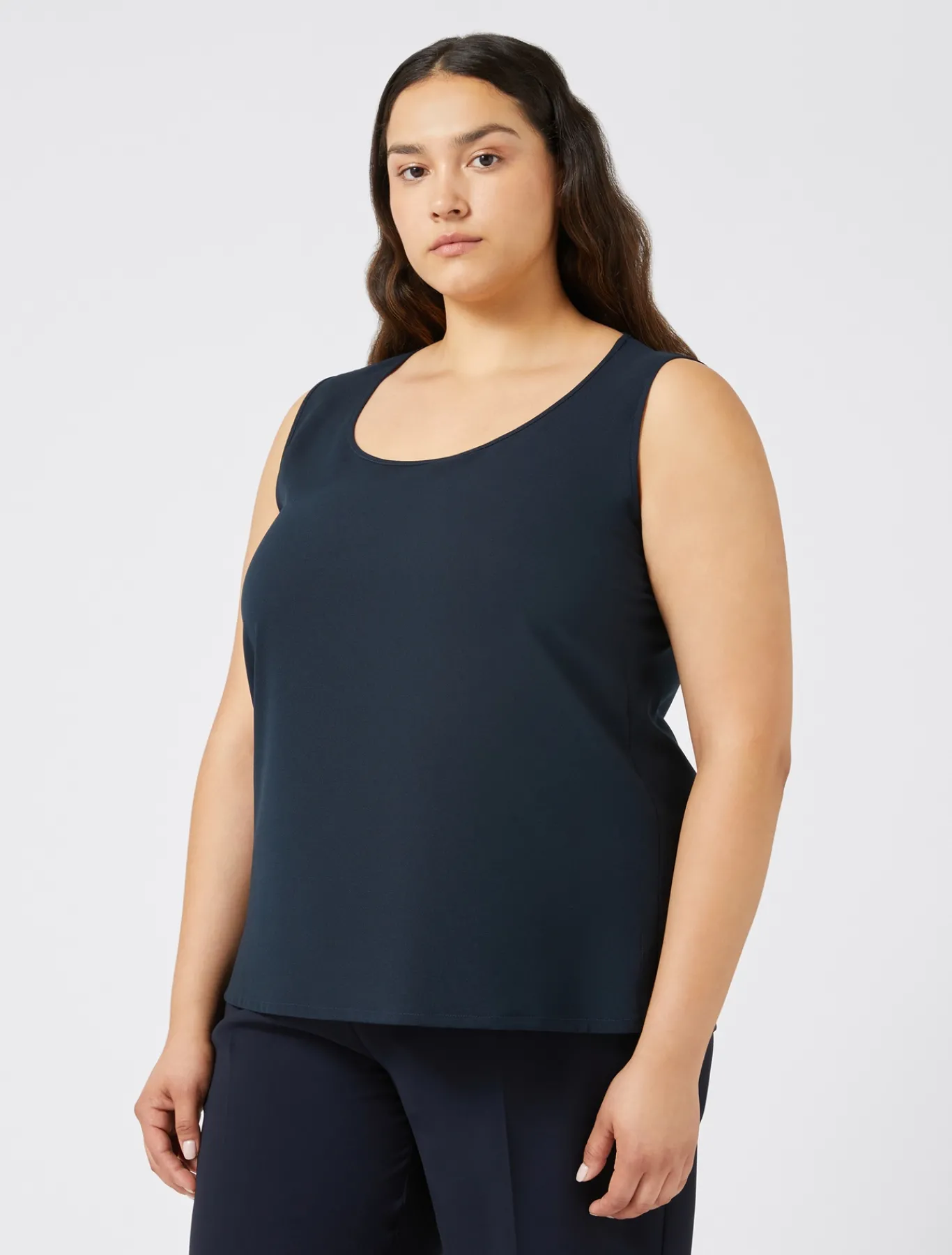 Marina Rinaldi Camicie & Bluse | Camicie & Bluse*Top in tessuto fluido BLUMARINO