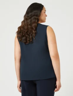 Marina Rinaldi Camicie & Bluse | Camicie & Bluse*Top in tessuto fluido BLUMARINO