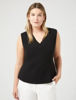 Marina Rinaldi Bluse | Top & T-Shirt*Top in triacetato NERO