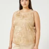 Marina Rinaldi Bluse | Top & T-Shirt*Top in tulle ricamato OROCHIARO