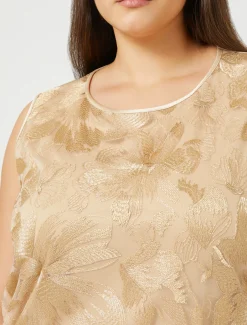Marina Rinaldi Bluse | Top & T-Shirt*Top in tulle ricamato OROCHIARO