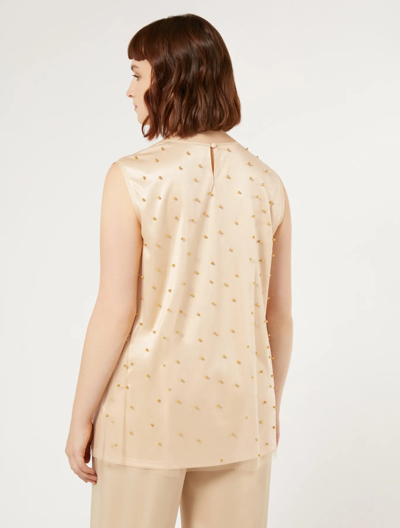 Marina Rinaldi Bluse | Camicie & Bluse*Top in tulle ricamato GIALLOTENUE