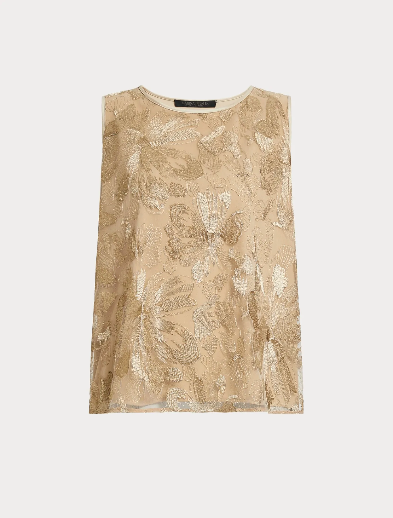 Marina Rinaldi Bluse | Top & T-Shirt*Top in tulle ricamato OROCHIARO