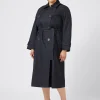 Marina Rinaldi Cappotti & Trench | Cappotti & Trench*Trench impermeabile in misto cotone BLUNOTTE